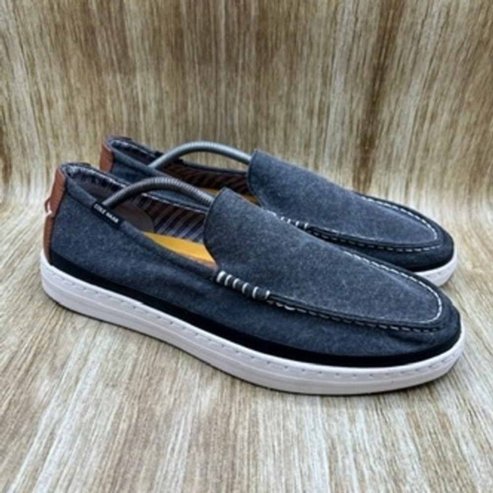 Cole Haan‎ Cloudfeel Weekender Loafer Men's Size 11.5 Gray Canvas Shoes C32223